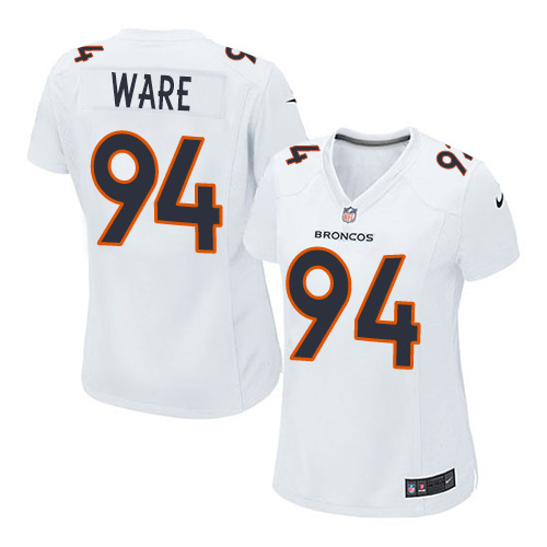 Women's Game DeMarcus Ware Nike Jersey White - #94 Event NFL Denver Broncos